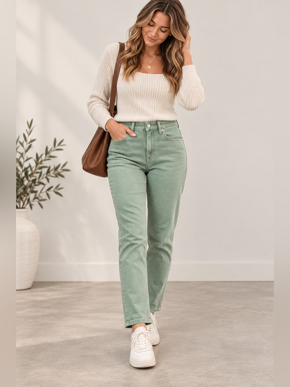 🍀 Lucky Brand | Straight Ankle Cut Jeans | Sage Green Wash | 8/29